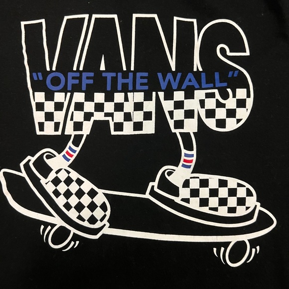 VANS Black Skateboard T-Shirt Size Medium Like New Condition - Picture 3 of 4